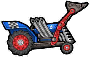 Tracteur bleu